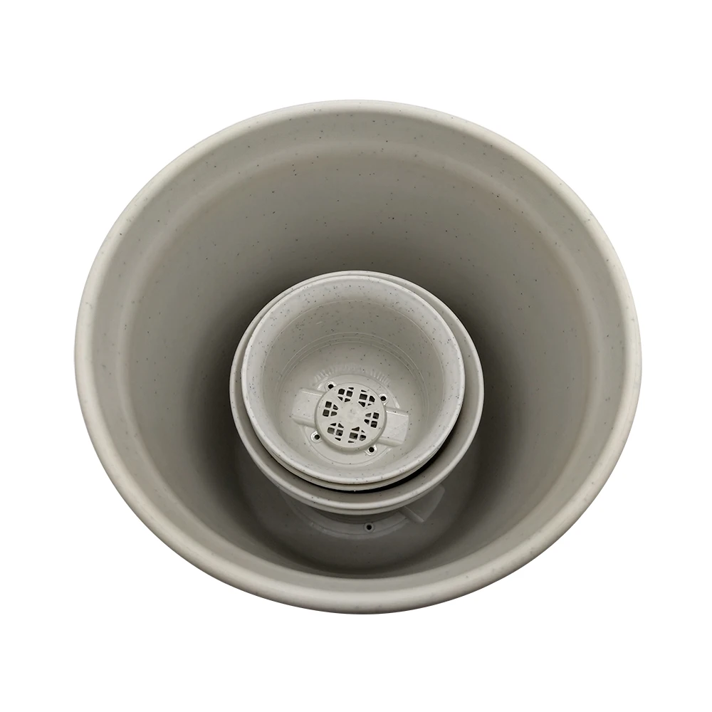 Wholesale cheap outdoor big round plastic flower pots