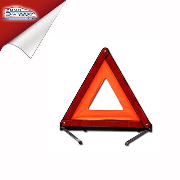 Car Triangle Safety Warning Reflective For Day and Night Foldable Emergency parking sign