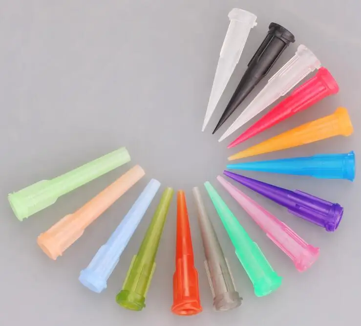 
plastic tapered dispensing tips or needle 20G blue color 