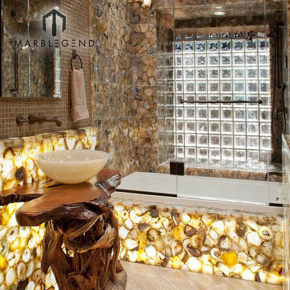 
Luxury Home Decoration Backlit Agate Slab 
