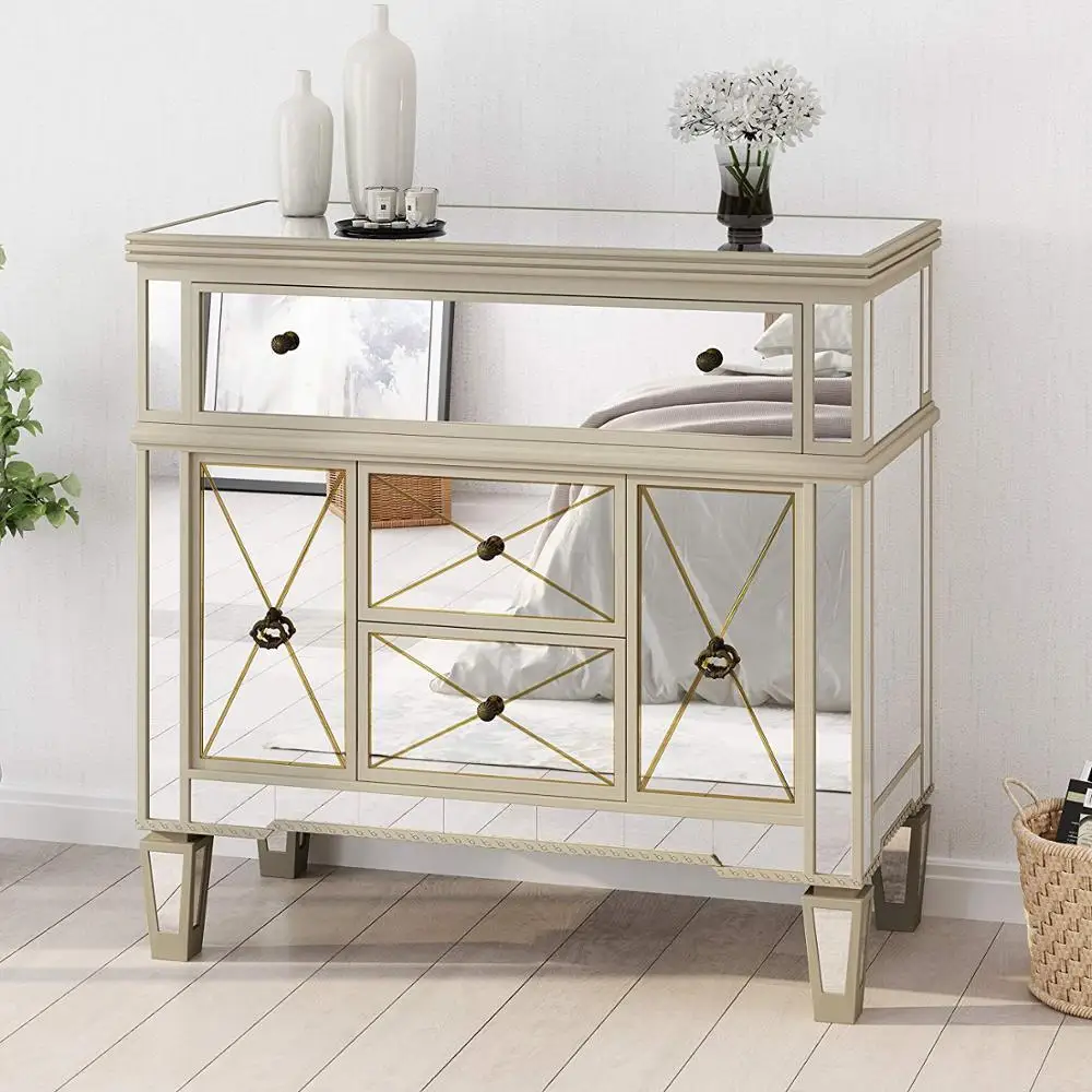 Оправа из Искусственного Дерева, зеркальный стол для шкафа с 5 выдвижными ящиками