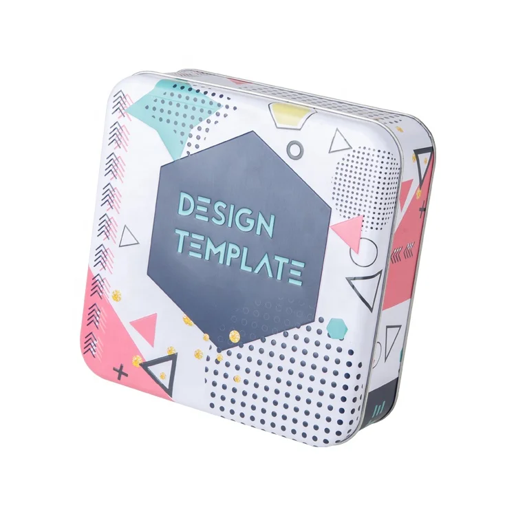 OEM Manufacturer Three-piece Tin Cans Square Mooncake Custom Printing Box Metal Biscuit Cookie Tins Small Candy Mints Box