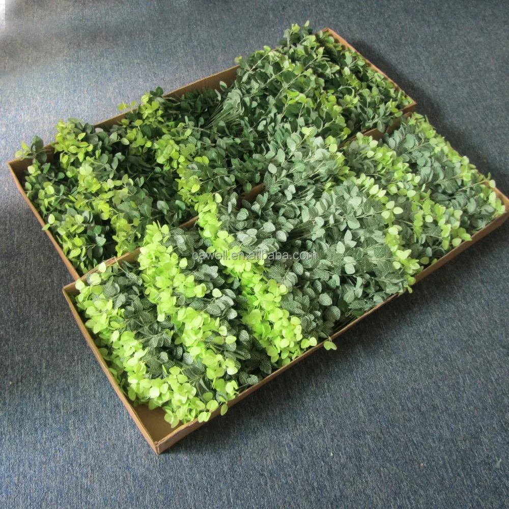 Different Styles Artificial plants&flowers Eucalyptus Stems Artificial Greenery Foliage Soft Rubber Eucalyptus Branch Bouquet