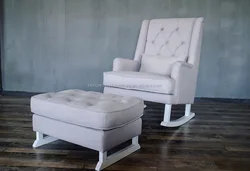 Распродажа, мебель для гостиной, красивый диван-качалка с подставкой для ног, оттоманка
