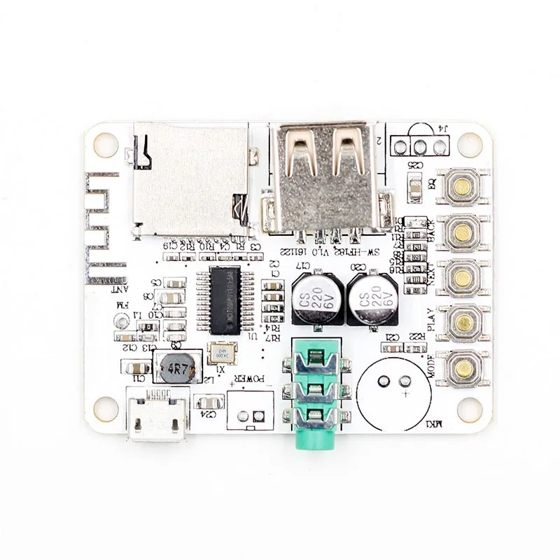 BT Audio Receiver Digital Amplifier Board With Usb Port Tf Card