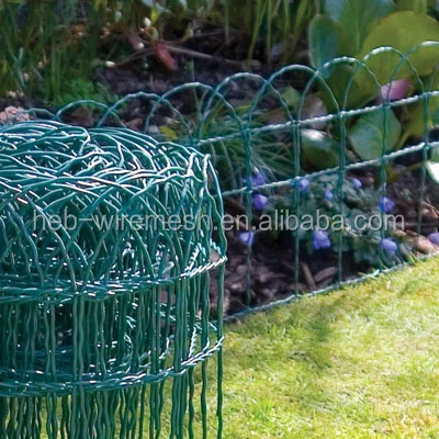 Arch top woven wire mesh garden fence/decorative border fence