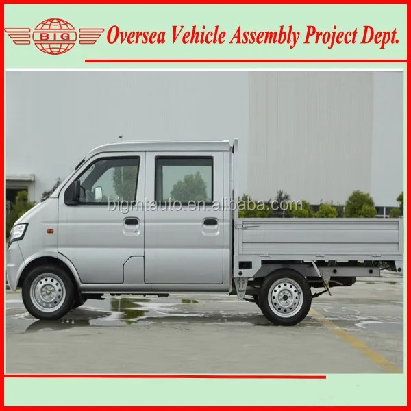 assemble RWD petrol double cab mini truck with SKD/CKD parts