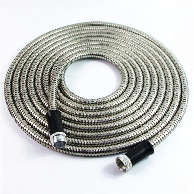 Metallic hose flexible water shower hose stainless steel metal garden hose