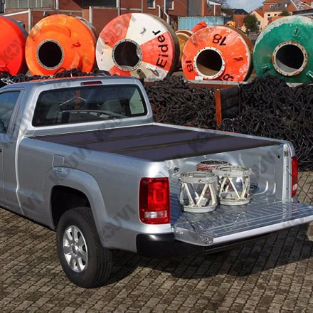 
VW amarok single cab hard tri fold tonneau pickup cover accessories 