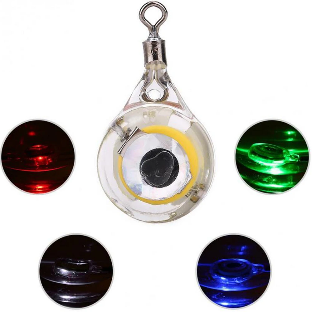 Underwater Fish Attraction Light Lure Luminous Fishing Lure Lamp Colorful LED Flashing Fishing Light Squid Fishing Lure Light
