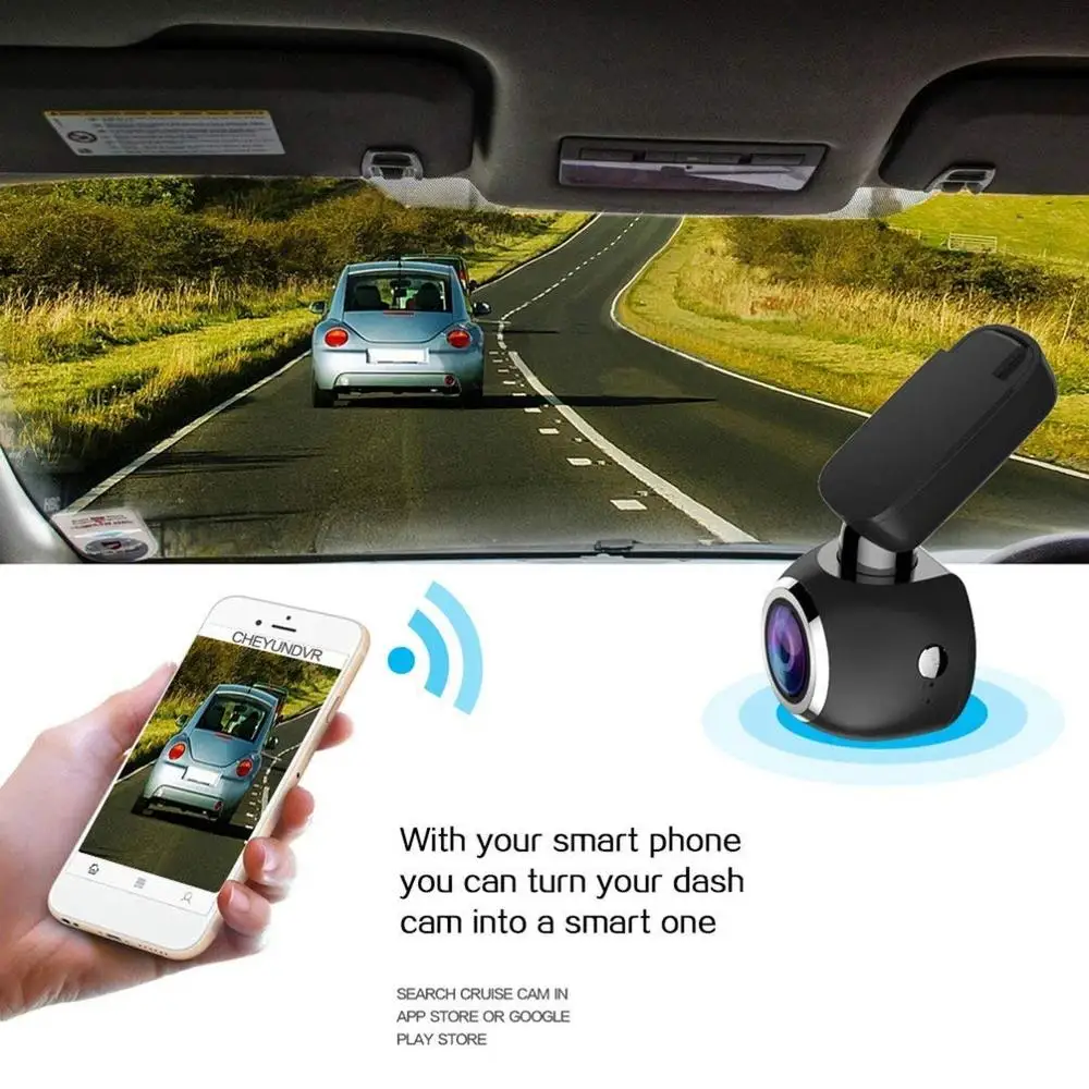 Newest Mini Car DVR Wifi GPS Logger Car Camera FHD1080P Video Recorder Night Vision Dash Cam With Remote Control Auto Black Box