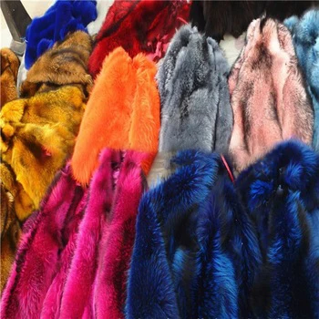 Dyed Raccoon Fur Skin /Fur Skin Finnraccoon Pelz Tanned Material