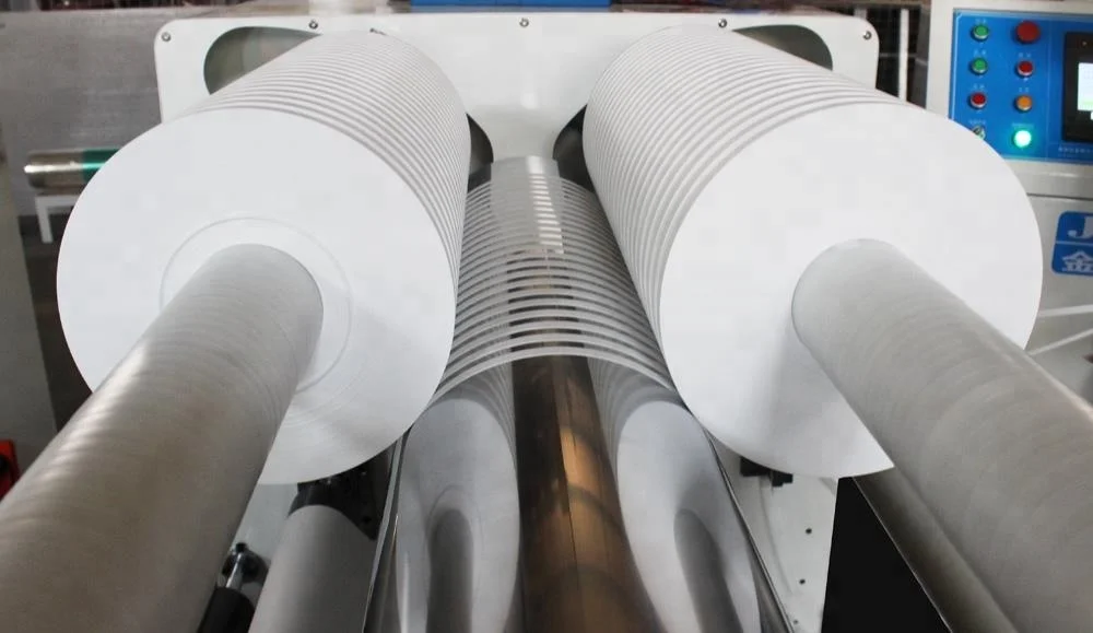 Servo motor control automatic jumbo roll paper slitting machine