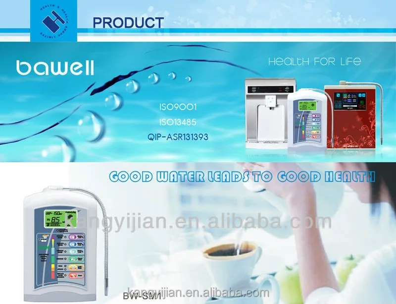 Reduced Ionized mineral-rich Water Dispenser Alkaline Water Ionizer with LCD ORP PH value display
