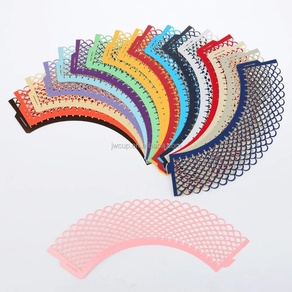 Decorations Case Classic Pearly Paper Cup Cake Wrappers Tower Lace Wrappers Cake Baking Paper Wedding Hollowing Party Decoration