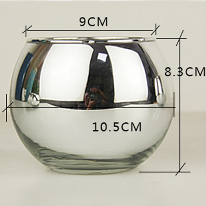 Decorative Heat Resistant Square Empty Glass Candle Jar Dinner Geometric Candle Holder