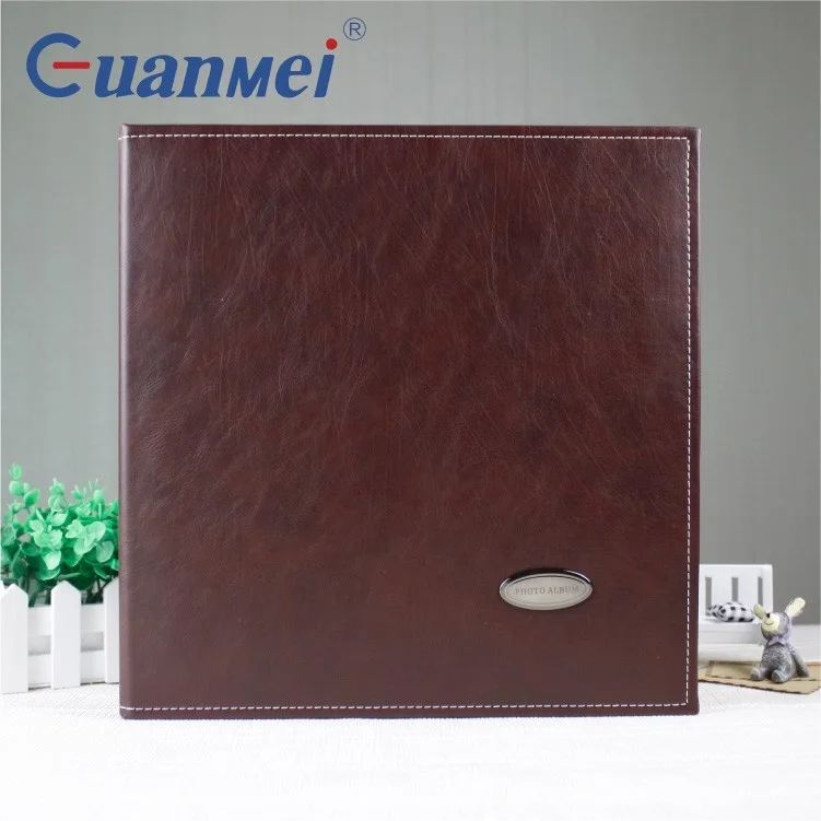 Guanmei PU photo album 40 pages Self adhesive album photo 12x12 inch Screw bound large wedding photo albums