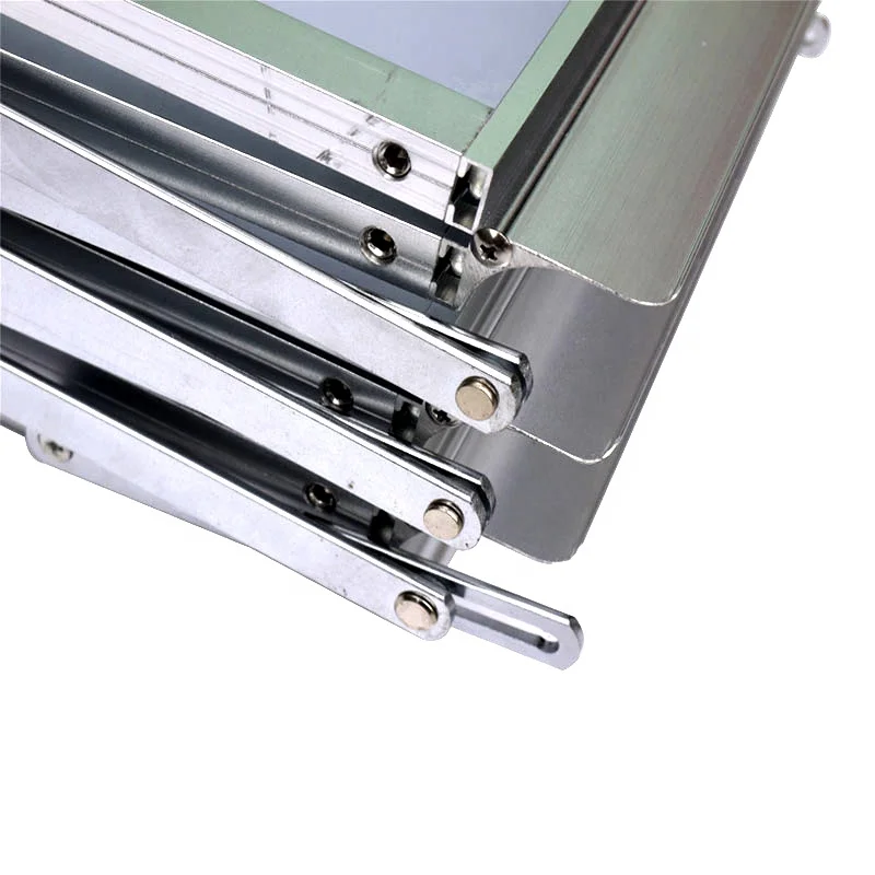 Aluminum Frame A4 Magazine Exhibition  Acrylic Board Display Stand Silver Folding Catalog Brochure Holder Stand For Promotion