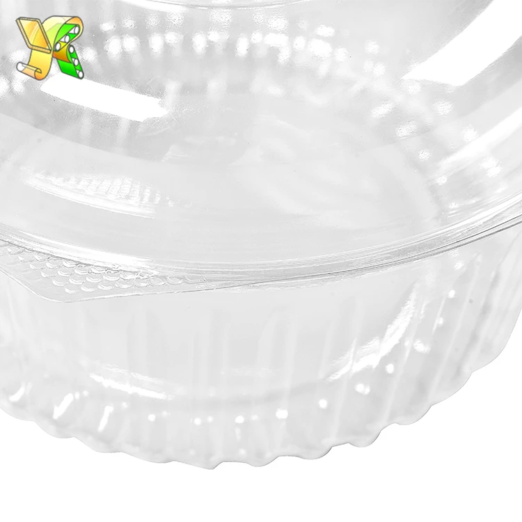 
Fruit storage container plastic biodegradable food containers 32oz plastic salad bowl with lid 