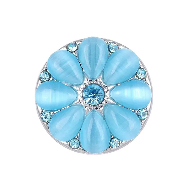 DIY jewelry fashion Rhinestones snap button charms