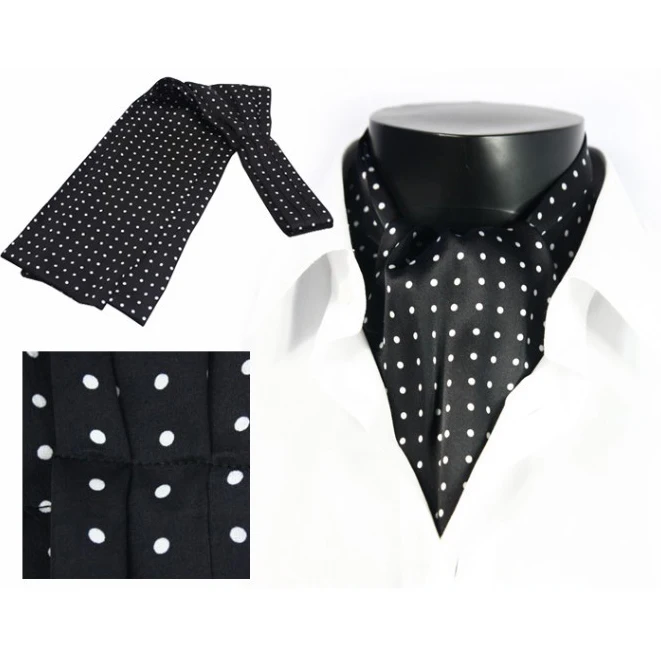  100% Последние Формальные высококачественные мужские галстуки в горошек из шелка