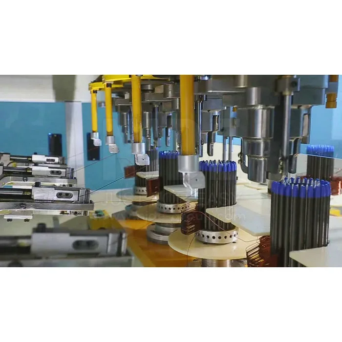 Fully automatic induction motor cooper wire winder stator coil winding machines for sale wiht 8 winding stations