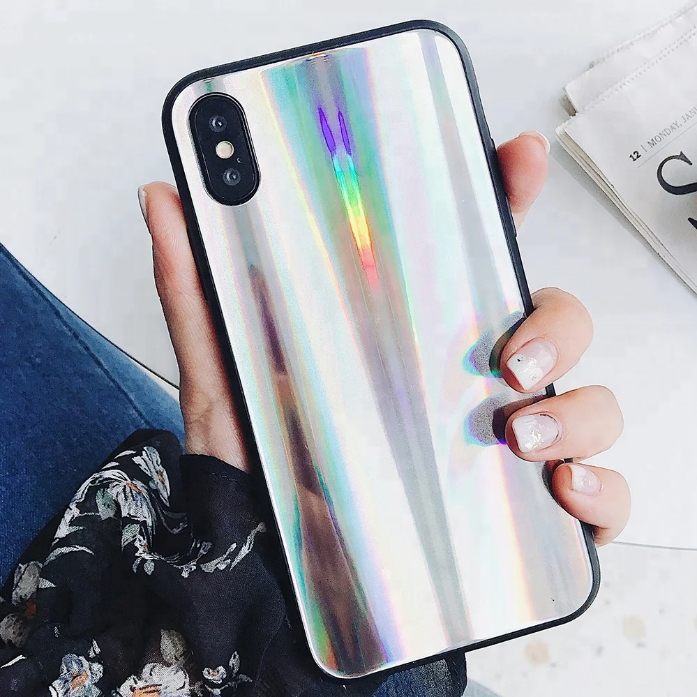 Роскошные 6 7 8 Plus для iPhone X заднее стекло