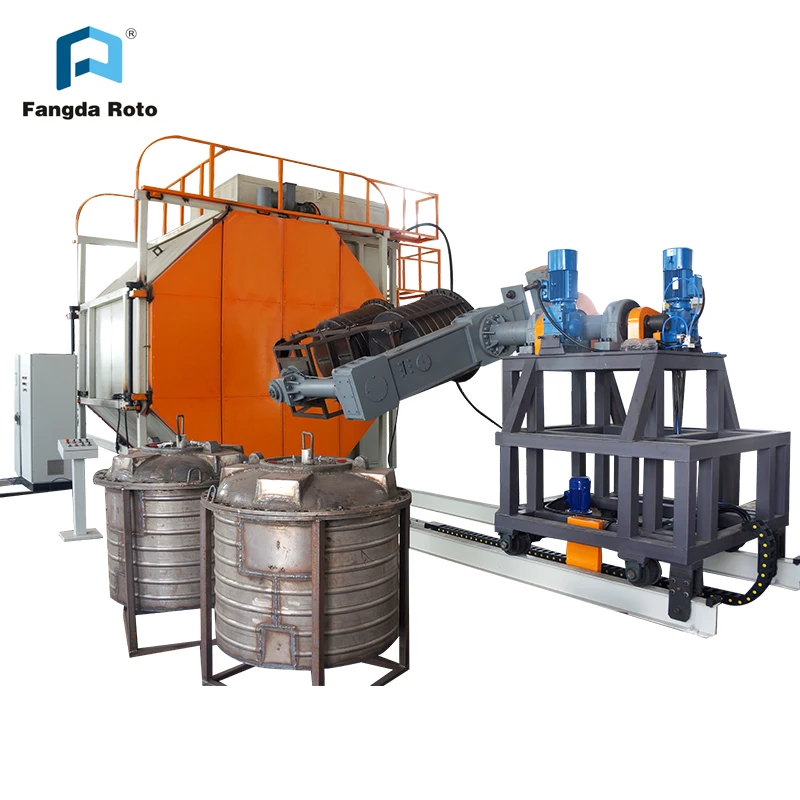 High Quality Shuttle Plastic Water Tank Making Rotomolding Machinery