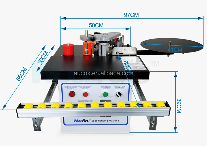 MY-07B mini woodworking manual wood pvc edge banding machine price