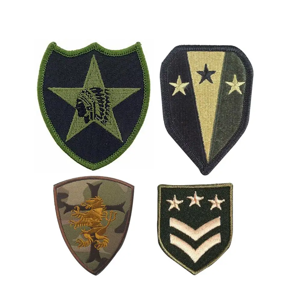 Factory wholesale custom clothing logo embroidery arm patches