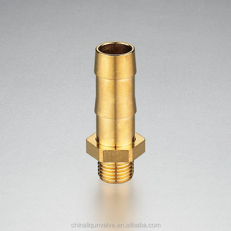 Brass male hose connector