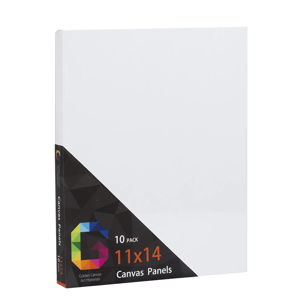 
10 pcs / pk 11x14 Wholesale canvas board 100% cotton linen stretched artist canvases for oil painting 