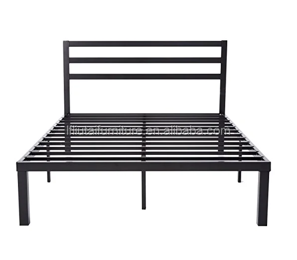 
Quick Lock 14 Inch Metal Platform Bed Frame with Headboard/Mattress Foundation/No Box Spring Needed, Full 