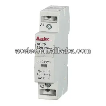 
AUC6 Electrical Modular 1 phase Contactor 24V 