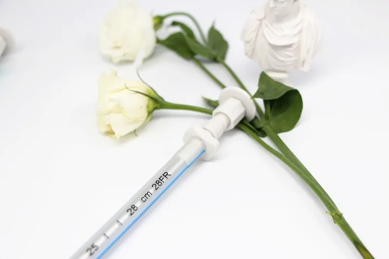 OME chest tube with trocar for thoracic surgery CE ISO