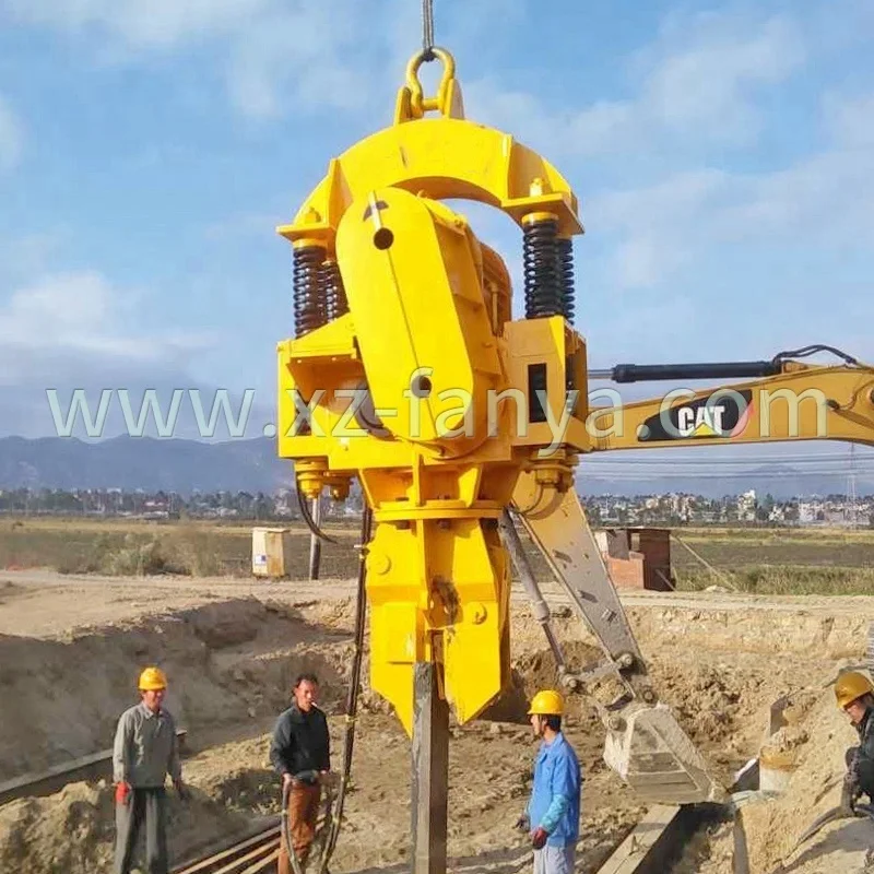 small vibratory pile hammers, 60kw electric vibro hammer