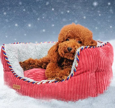 
Dog& Cat House Bed Thick and Solid Warm Resistance to Bite High Qulity S M L red bule brown 