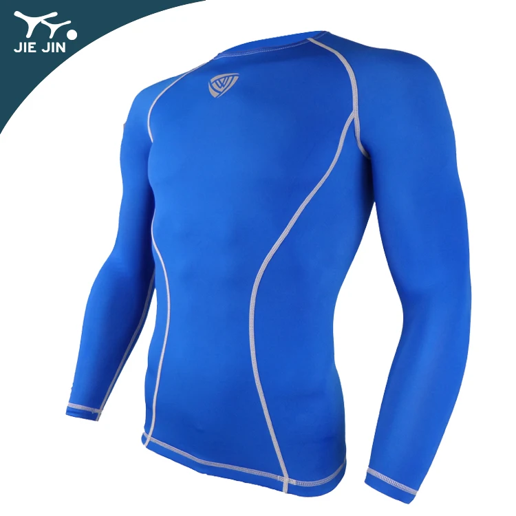 Cheap Custom design private label mens long sleeve bjj  mma rash guard