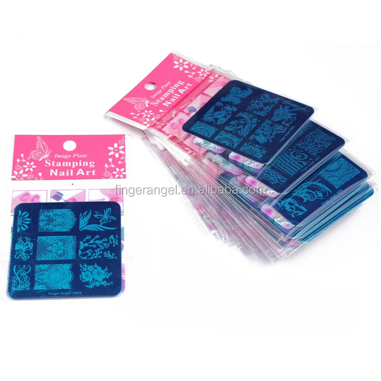 Square Nail Art Stamp Image DIY 6x6cm Nail Stamp Plates