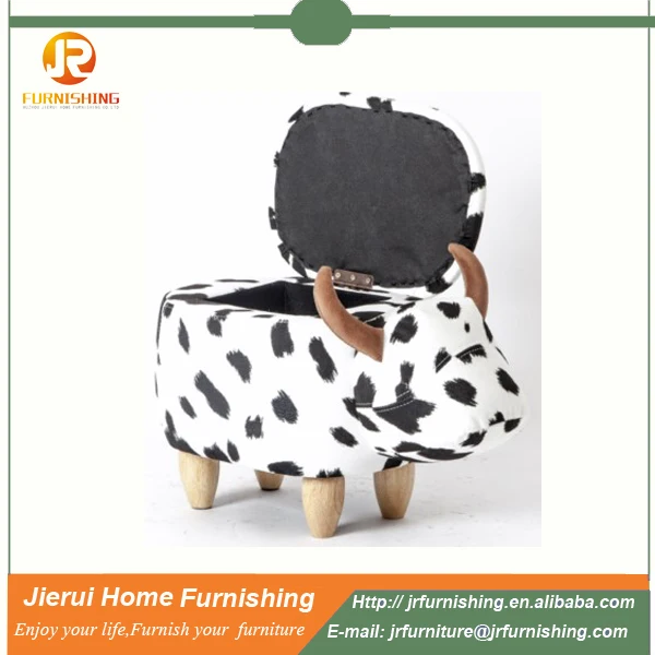new design kids furniture Fabric Panada shape animal shape stool / ottoman JR-8009-1