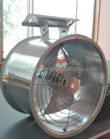 Yongsheng series low cost axial louvered exhaust fan for sale