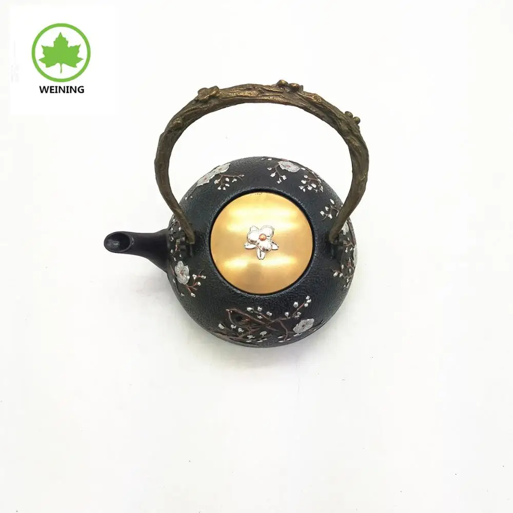 Japanese Cast Iron Teapot Metal Cast Iron Japaneae Teapot With Infuser Enamel Coating Chinese Style For Gift