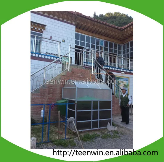 Teenwin solar heating greenhouse biogas plant/digester to organic waste