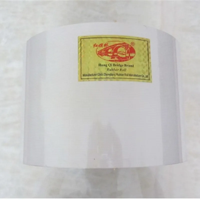 6 inch white SBR iron drum rice mill rubber roller