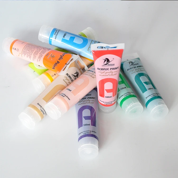 cheap 100ml acrylic color paints painting sets for artists