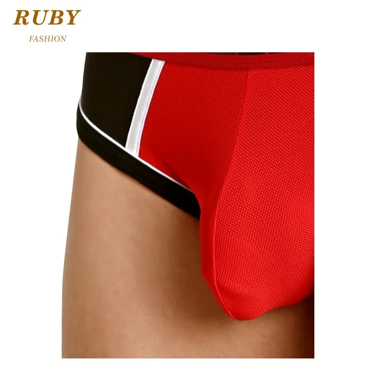 
Custom tight red underwear sexy mens briefs 