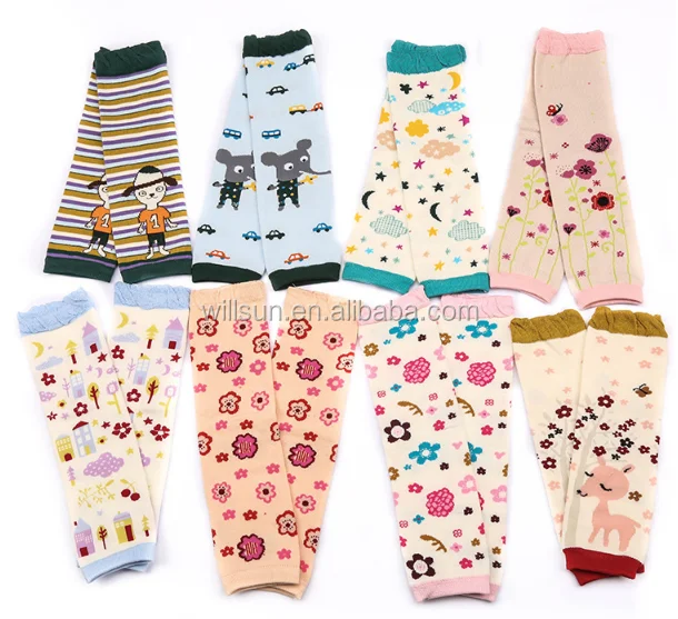 
Wholesale New Arrivals Colorful stylish warm socks cotton ruffle girls sock baby leg warmers Baby kneepads 