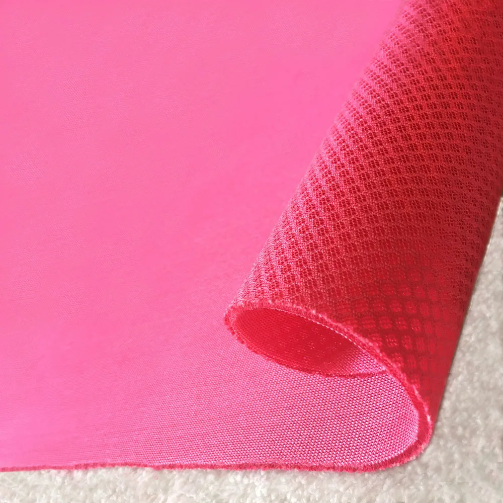 Hot sale breathable honeycomb  knitted fabric sandwich mesh fabric 3d knitted air mesh fabric with spacer for sport shoes