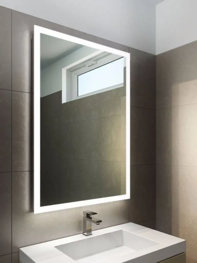Large Heated Anti Fog Mirror For Bathroom With Clock