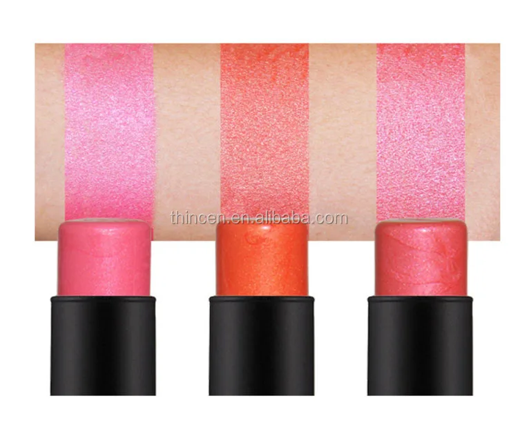 3 color custom high pigment blusher oem private label cream blush stick